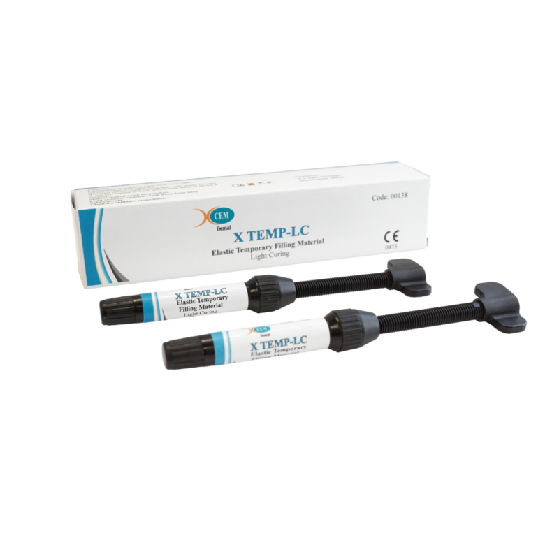X TEMP LC | 2 x 2gm Light Cure Dental Temporary Filling & Sealing Material