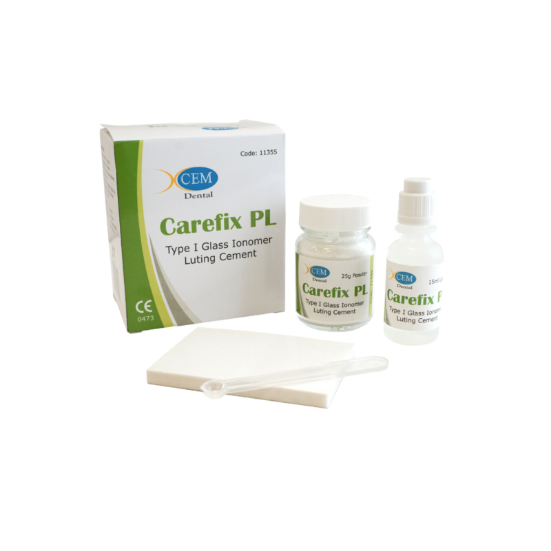 Carefix-PL 25g Powder 15ml Liquid | Dental Type I GI Luting Cement