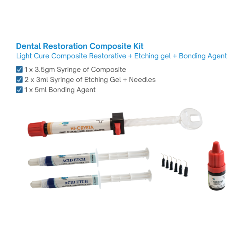 Dental Restoration Composite Kit including Etching gel and Bonding Agent